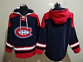 Canadiens Customized Mens's Navy Blue All Stitched Sweatshirt Hoodie,baseball caps,new era cap wholesale,wholesale hats